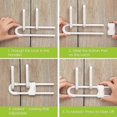 thumbnail image 4 of 10 Pieces Sliding Cabinet Locks, U Shaped Child Proofing Cabinet with Adjustable Safety Lock, Easy to Operate Child Safety Latch for Knob Handle on Cu, 4 of 5