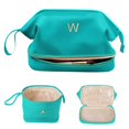 thumbnail image 1 of Bolsa de maquillaje Vogewood impermeable de doble capa de piel sintética, 1 of 7