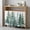 DarkSlateGray, variant on Forest Green Small Sink Skirt 10"Wx11"L, Dustproof Under Sink Curtain with Self Adhesive Tape, Spring Summer Watercolor Pine Tree Cabinet Curtain Cover for Bathroom Vanity, Kitchen Storage Shelf, RV