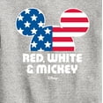 thumbnail image 3 of Disney - Americana - Red White And Mickey - Toddler And Youth Crewneck Fleece Sweatshirt, 3 of 5