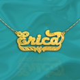 thumbnail image 3 of 24K Gold Plated Sterling Silver Personalized Name Necklace with Name of Your Choice - Made in USA, 3 of 3