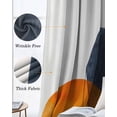 thumbnail image 3 of Boho Geometric Blackout Curtains for Bedroom Living Room Darkening Curtains 63 Inches Long Modern Middle Century Abstract Striped Window Curtain 2 Panels Set Window Treatment Grommet Drapes 52"x63", 3 of 9