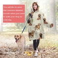 thumbnail image 4 of Dachshund Footprint Wearable Oversized Blanket,Wearable Blanket Hoodie for Adults,Cozy Hooded Blankets with Super Pockets,Super Warm Fuzzy Pullover for Women & Men, 4 of 6