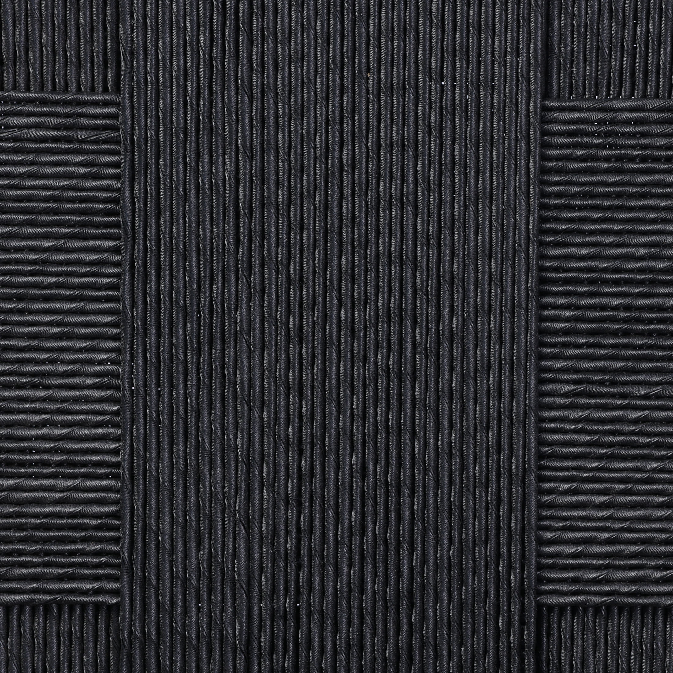 Christopher Knight Home Set of 2 Outdoor Club Chairs, Acacia Wood Frame with Rope Weave, Teak + Black