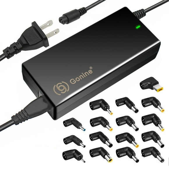Gonine 90W Universal AC Laptop Charger Power Supply, DC Output 15V 16V 18.5V 19V 19.5V 20V Adapter Compatible with HP Dell Toshiba IBM Lenovo Acer Sony Gateway Notebook Ultrabook Chromebook
