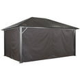 thumbnail image 1 of Sojag Genova 12 x 16 x 7 ft Dark Brown Curtains for Gazebo, Polyester, 1 of 5