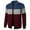 Navy, variant on Men's Colorblock Full Zip Cardigan Sweater Slim Fit Stand Collar Casual Knitted Jacket Coats with Pockets