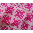 thumbnail image 4 of oneOone Silk Tabby Fabric Check Kasuri Printed Fabric 1 Yard 42 Inch Wide, 4 of 4