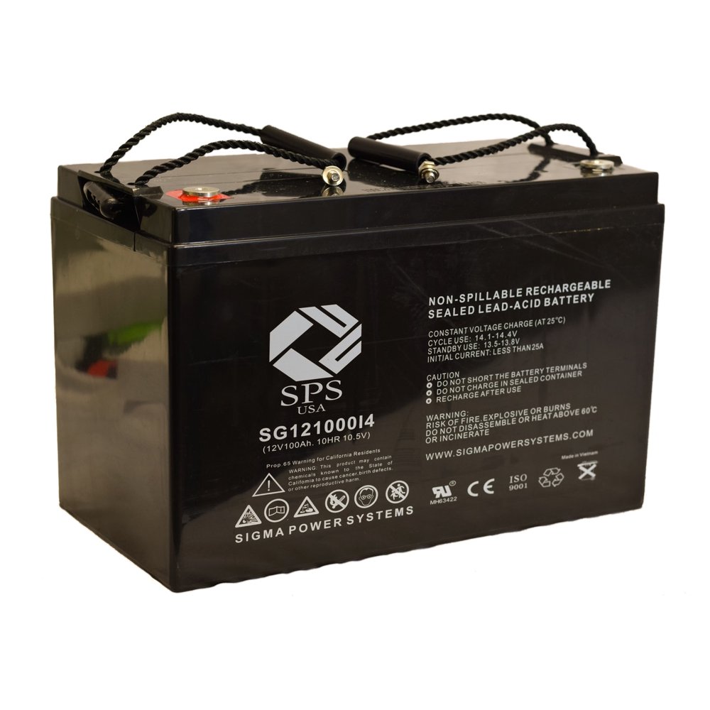 SPS Brand 12V 100Ah Replacement Battery for Quick Cable Jump Starter