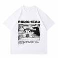 thumbnail image 3 of Camisetas con estampado de Radiohead para hombre, ropa de manga corta, 100% algodón, de gran tamaño, estilo Vintage, Hip Hop, informal, Unisex, 3 of 4