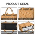thumbnail image 4 of Large Capacity Tote Bag,Brown Mushroom Leaf Orange Pattern Handbag Fashion Luxury Tote Bag,15.7"x13"x 5.1" Inches,Laptop Compatible, 4 of 6