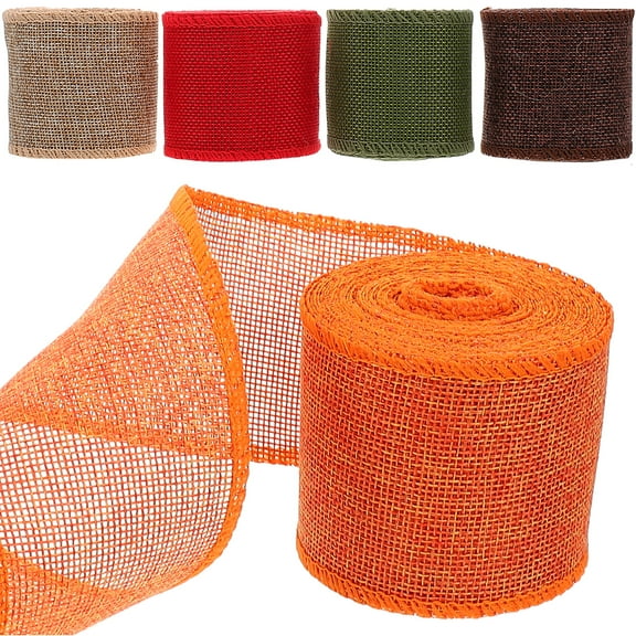 SASABAXI Ribbon Polyester Olive Green Holiday for 5 Rolls