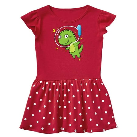 

Inktastic Dinosaur Astronaut 1st Gift Baby Girl Dress