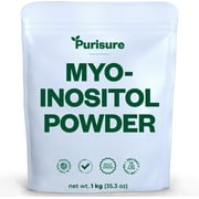 Purisure Myo Inositol Powder, Mood, Memory and Focus Support, Brain Supplement, Hormone Balance Powder, 1kg 999 Servings