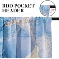 thumbnail image 6 of 36 Inch Kitchen Curtains Cyan Blue Marble Texture Abstract Art Window Curtains and Valances Set of 3,Mixing Colorful Modern Art Background Short Tier Curtain,Vintage Small Kitchen Decor, 6 of 6