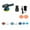 1pc battery set, variant on 145mm electric sander Power Brushless Random Orbital Sandpaper Machine Lithium-Ion Polishing Machine For Car Wood Works ,Widely Use