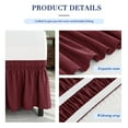Subrtex King Size Elastic Wrap Around Bed Skirt Dust Ruffle, Soft Frame
