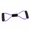 Purple, variant on Latex Figure-8 Resistance Band Chest Expander with Foam Handles – Full Body Fitness Trainer, Blue