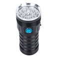 thumbnail image 2 of Linterna LED de mano con reflector de aleación de aluminio profesional potente para exteriores 5400lm, 2 of 8