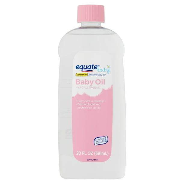 Equate Baby Hypoallergenic Baby Oil, 20 fl oz