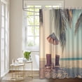 thumbnail image 2 of 4 Pcs Science Fiction Shower Curtain Sets with Rugs for Bathroom Decor,Astronaut Space Bathroom Shower Curtain Sets,Solar Eclipse Bathroom Sets with Shower Curtain and Rugs, 2 of 7