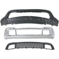 thumbnail image 1 of Bumper Cover Kit For 14-16 Jeep Grand Cherokee Sport Utility Front 3pc Textured, 1 of 7