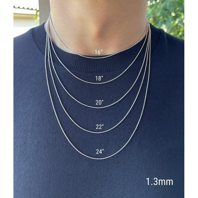 16 Vs 18 And 20 Inch Necklace 16 Inch Necklace Length 16 Chain - Main Image