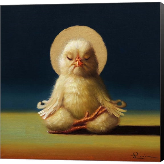 Great Art Now Yoga Chick Half Lotus by Lucia Heffernan, Canvas Wall Art, 12W x 12H