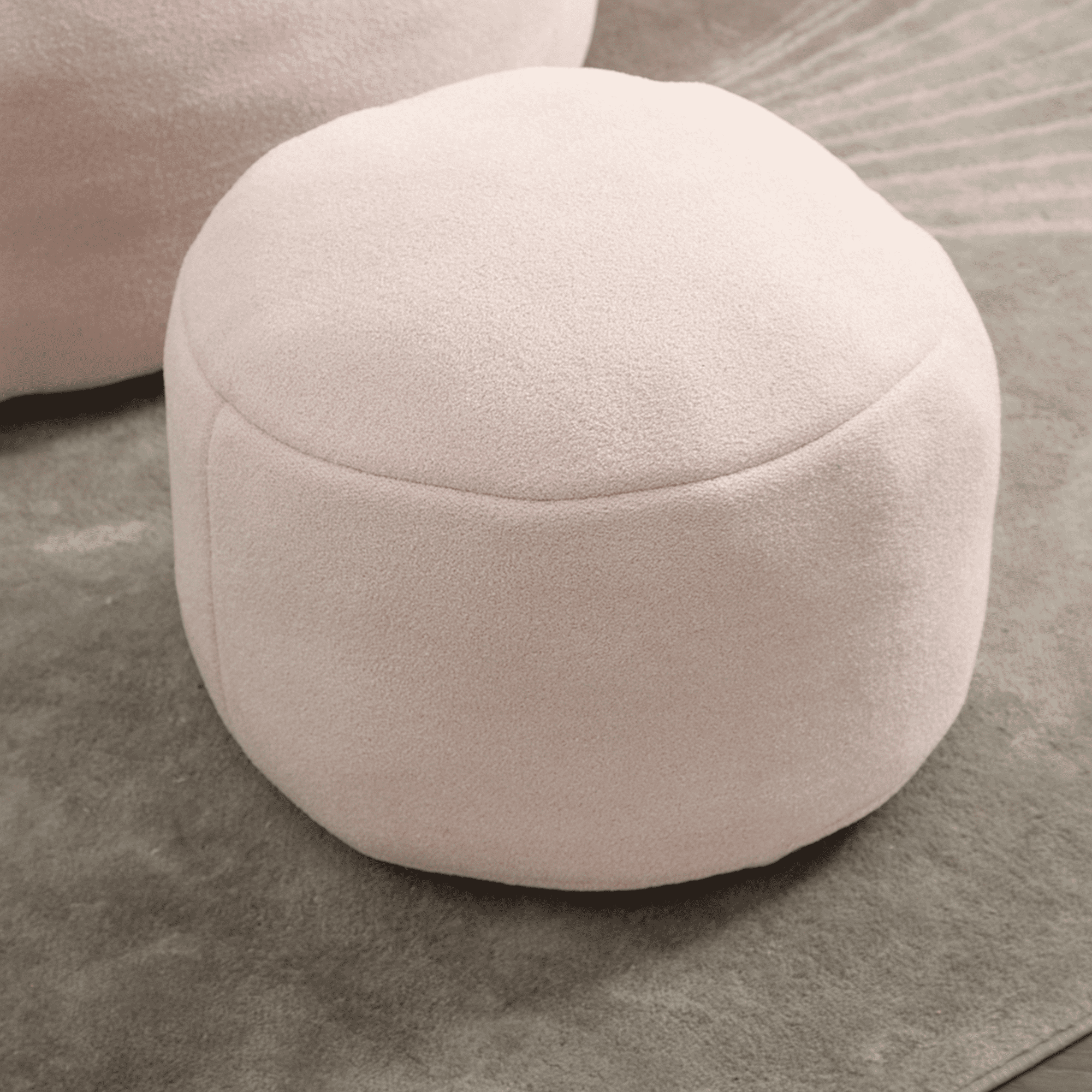 Bean Bag Chair, Comfy Bean Bag Sofa with Back Support and Footrest, Bean Bag Chair for Adults and Kids, Stuffed Floor Sofa for Living Room, Bedroom, Apartment, Pink