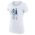 thumbnail image 2 of Women's G-III 4Her by Carl Banks White Kansas City Royals Super-Slim Fit Lightweight Baseball Girls T-Shirt, 2 of 3