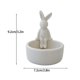 thumbnail image 3 of Decorative Candlestick Ceramic Rabbit Candle Holder for Easter Decorations and Gift Tealight Holder, 3 of 4