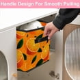 thumbnail image 5 of RATGDN Collapsible Fabric Cube Storage Bin with Double Handles for Living Room Bedroom Office Black - Orange Juice Fruit, 5 of 7