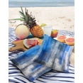 thumbnail image 4 of Outdoor Throw Pillow Cover Blue Grey White Gradient Blocks Waterproof Cushion Covers 2 Pack Abstract Graffiti Painting Pillow Cases Home Decoration for Patio Garden Couch Sofa, 4 of 7