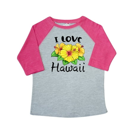 

Inktastic I Love Hawaii Hibiscus Flowers Gift Toddler Boy or Toddler Girl T-Shirt