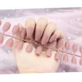 thumbnail image 1 of 24Pcs DIY Charmful Art Consejos de uñas mate naturales Presione en el Beige Zulema Tabletas de mejora de uñas, 1 of 5