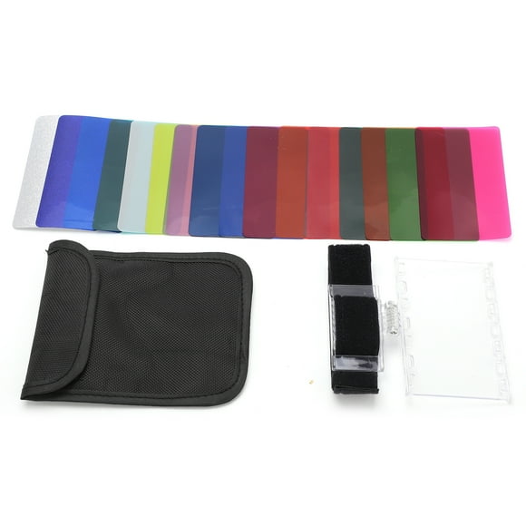 Lighting Film Plastic Sheets,18pcs Camera Gel Filter Universal Flash Gels Lighting Filter Transparency Color Film Plastic Sheets Proven Performance