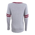 thumbnail image 2 of Ultra Flirt Juniors Striped Choker Top Heather Grey Cabernet M, 2 of 2