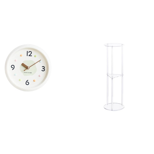 Reloj de pared,Reloj de pared decorativo,moderno y elegante.,Reloj de pared redondo silencioso y sin tictac,regalo,Mesa auxiliar redonda,Mesa auxiliar redonda de acrílico transparente de 3
