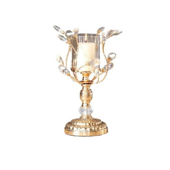 High-grade Metal Crystal Glass Aromatherapy Candle Holder Dining Table Decoration Ornaments