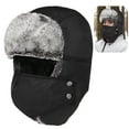 thumbnail image 6 of Warm Russian Trooper Hat with Windproof Mask, Trapper Winter Skiing Cap Women Men Windproof, Trapper Hunter Furry Hat for Outdoor Hunting Sports, 6 of 6