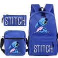 thumbnail image 1 of Disney Stitch-mochila de gran capacidad para niños, conjunto de 3 piezas de dibujos animados, mochila ligera para estudiantes Fivean unisex, 1 of 2