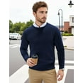 thumbnail image 4 of COOFANDY Men's Crew Neck Knitted Pullover Slim Fit Lightweight Sweatshirt all-Season Casual Dressy Wear, 4 of 6