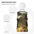 thumbnail image 3 of Naloa Dinosaur Bald Eagle Basketball Jersey Reversible Men's Mesh Athletic Sports Shirts Training Practice S-4XL4X-Large, 3 of 6
