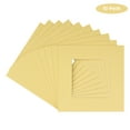 thumbnail image 2 of Soft Yellow Acid Free 7x7 Square Picture Frame Mat with White Core Bevel Cut for 5x5 Pictures -, 2 of 3