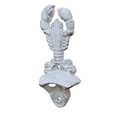 thumbnail image 3 of Red Whitewashed Cast Iron Wall Mounted Lobster Bottle Opener 6 in, 3 of 7
