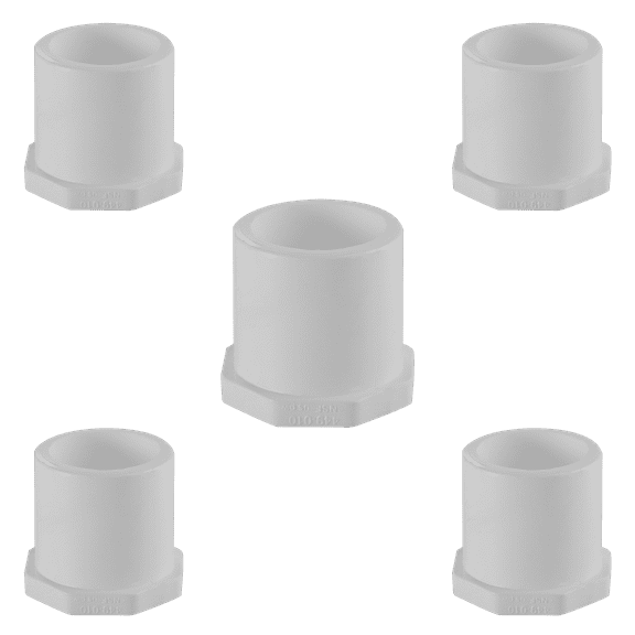 Lesso America 449-003 (5 Pack), Plumbing, PVC Pipe Fitting,Plug, SCH40, 3/8"