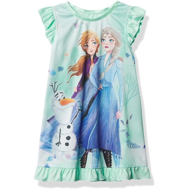 Robe de Nuit Congelée pour Filles Elsa et Anna Pyjama