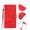 Red, variant on for iPhone 16 Plus Flip Wallet Phone Case, Kickstand Wrist Strap Card Holders Photo Slots Shockproof TPU Inner Shell Magnetic Solid Color Case Cover for iPhone 16 Plus, Green