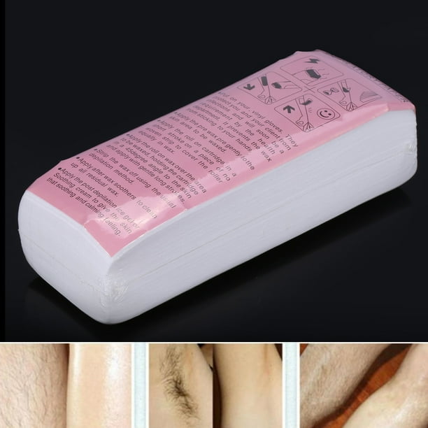 Tiras para Depilar con Cera, 100pcs Papel Depilatorio, Papel de Tira de depilación no Tejido para depilación de Pierna, Brazo y axila, Papel de tiras enceradas, Regalo de navidad para mujeres niñas Unbranded JM01818