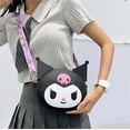 thumbnail image 5 of Bolso bandolera negro y morado Anime bandolera bolso de mano para niñas y niños, 5 of 5